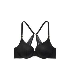 Victoria Secret Women's Bra Incredible 36D Classic Elegant Racerback Underwire